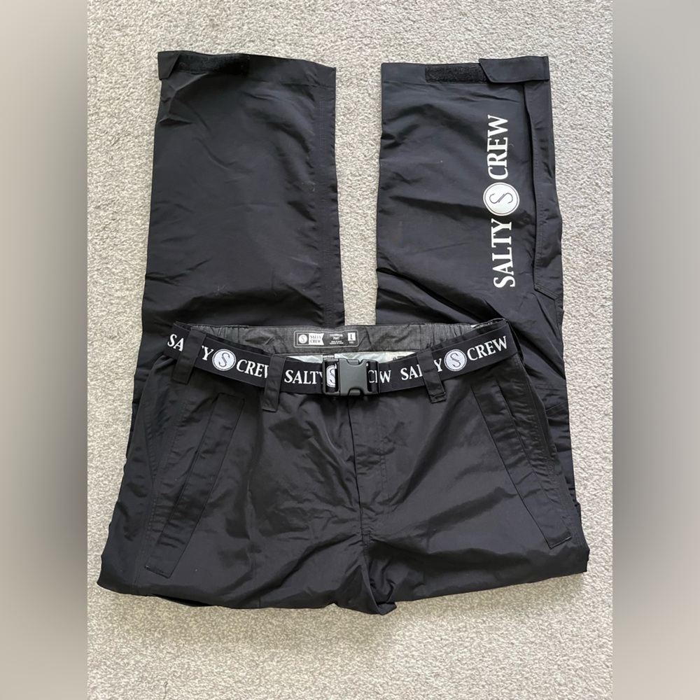 NWOT Salty Crew Mens Technical Pants Size Large Black